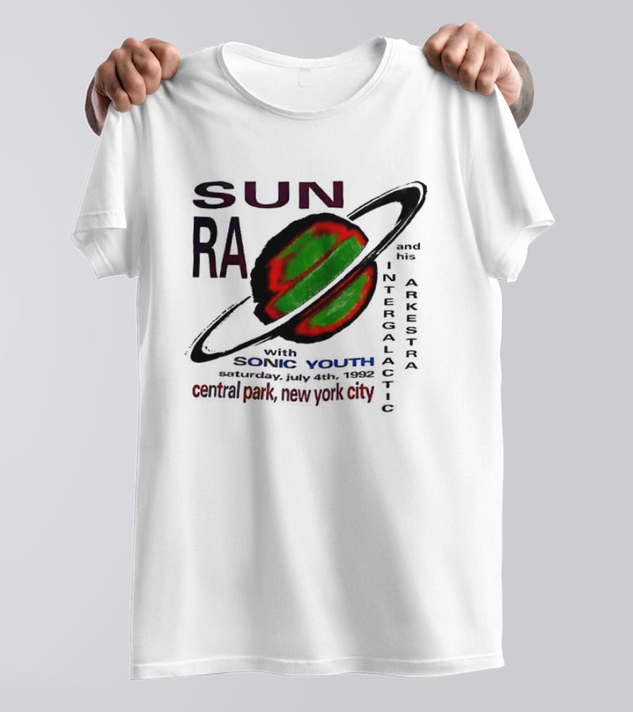 SUN RA Sonic Youth Intergalactic Arkestra Central Park New York City T-Shirt