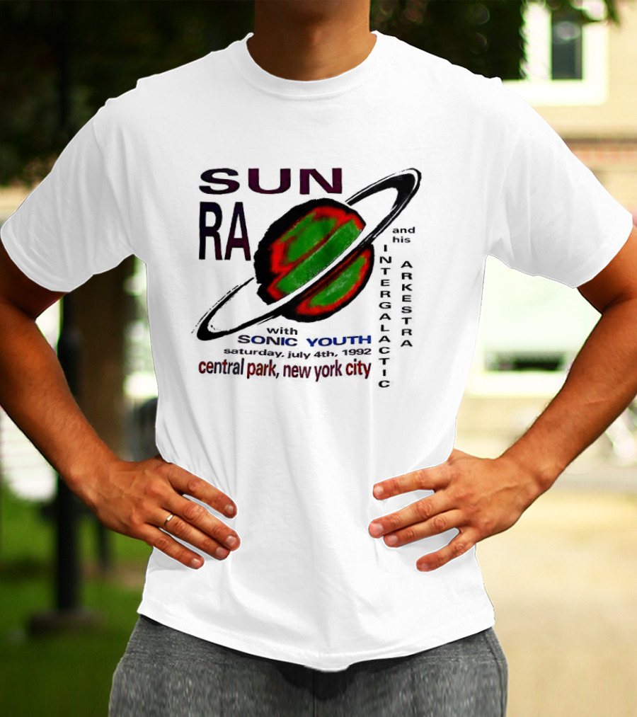 SUN RA Sonic Youth Intergalactic Arkestra Central Park New York City T-Shirt