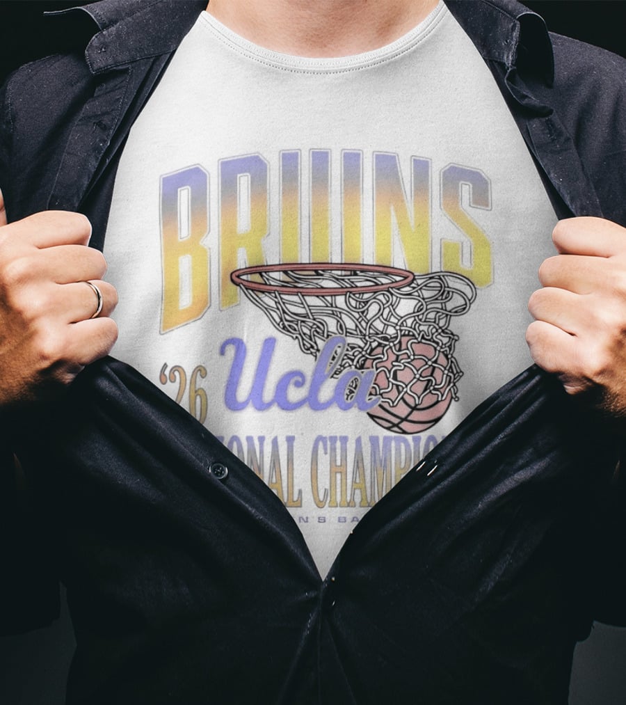 BRUINS UCLA '26 NATIONAL CHAMPIONS Basketball Hoop T-Shirt