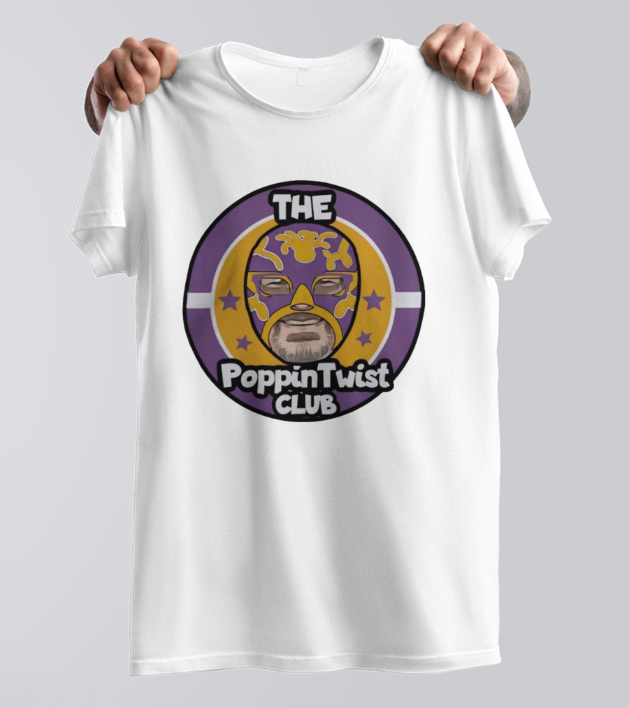 THE PoppinTwist Club Purple Masked Wrestler T-Shirt
