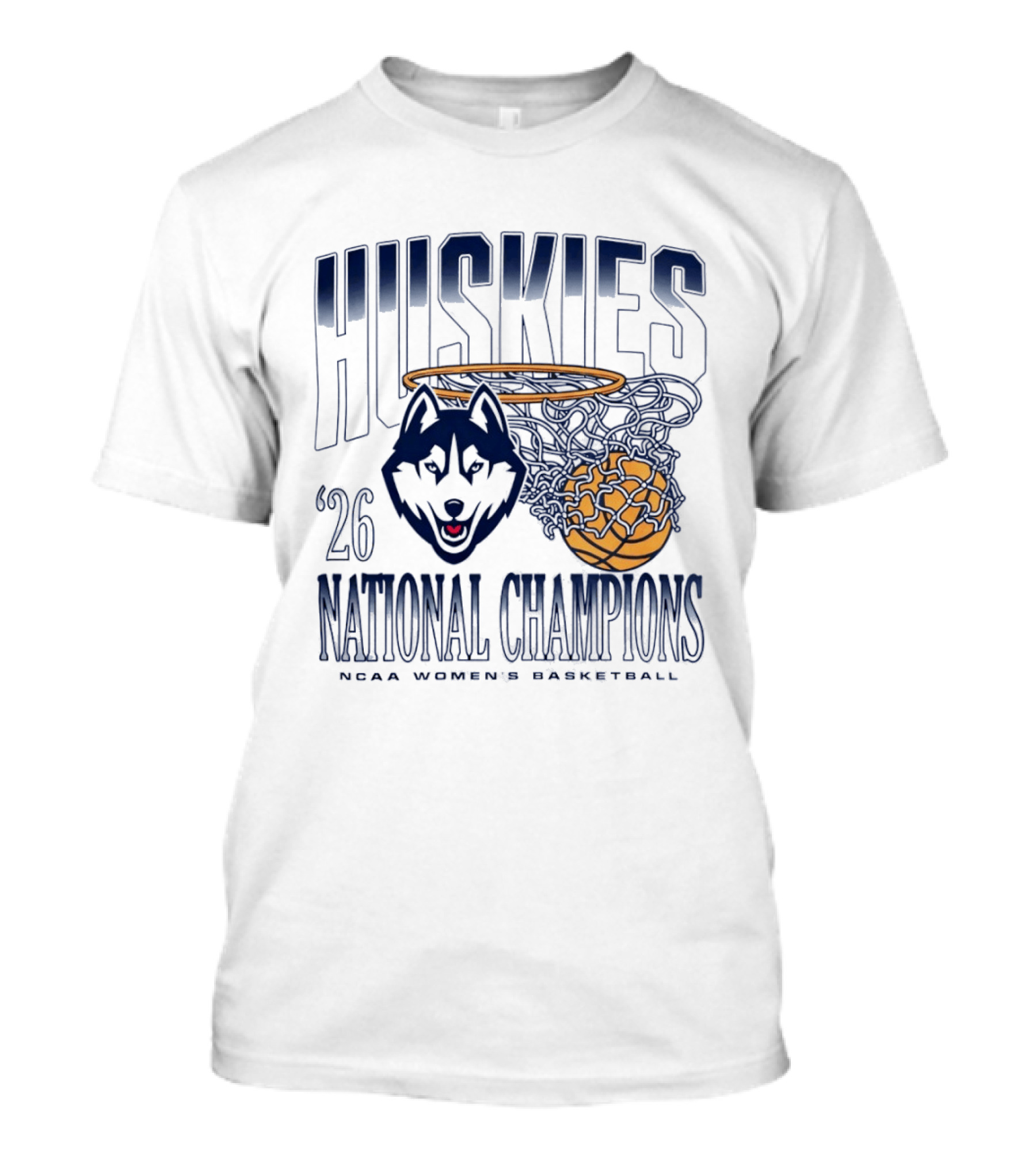 Huskies 2026 National Champions NCAA Women's Basketball T-Shirt