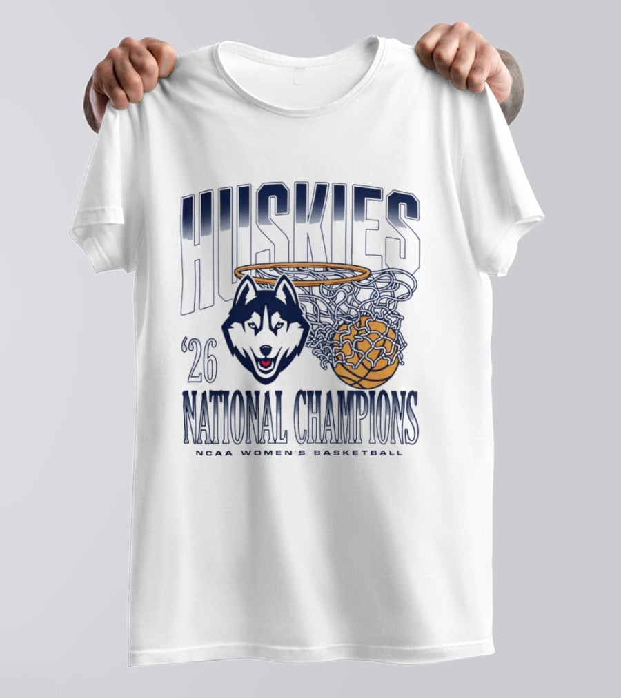 Huskies 2026 National Champions NCAA Women's Basketball T-Shirt