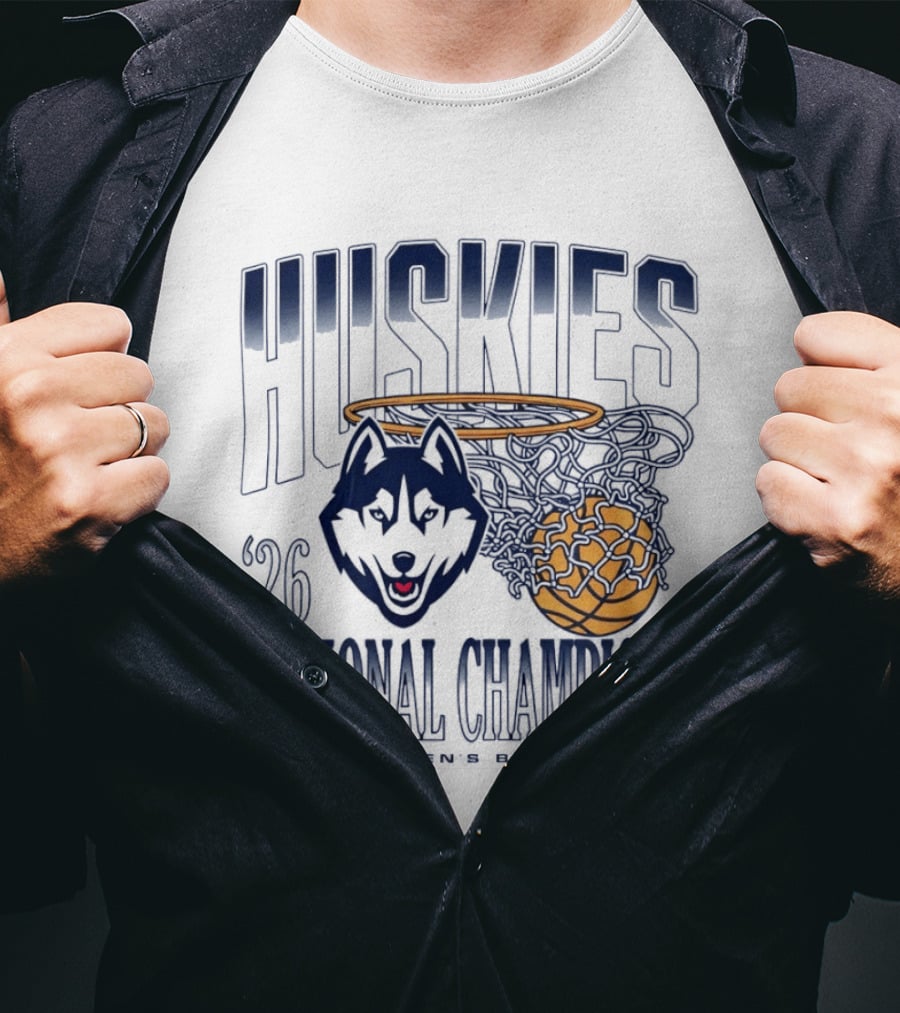 Huskies 2026 National Champions NCAA Women's Basketball T-Shirt