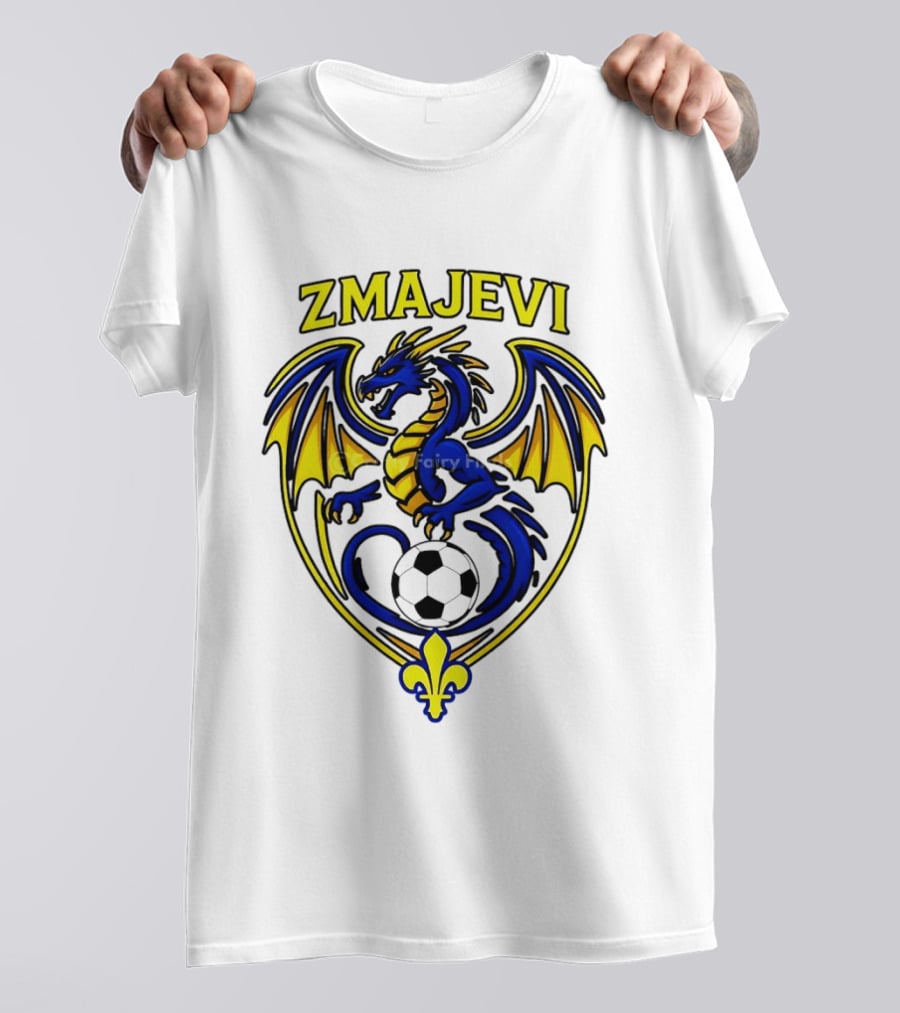 Zmajevi Bosnian Soccer Bosanski Zmajevi Dragon Crest World Cup 2026 T-Shirt
