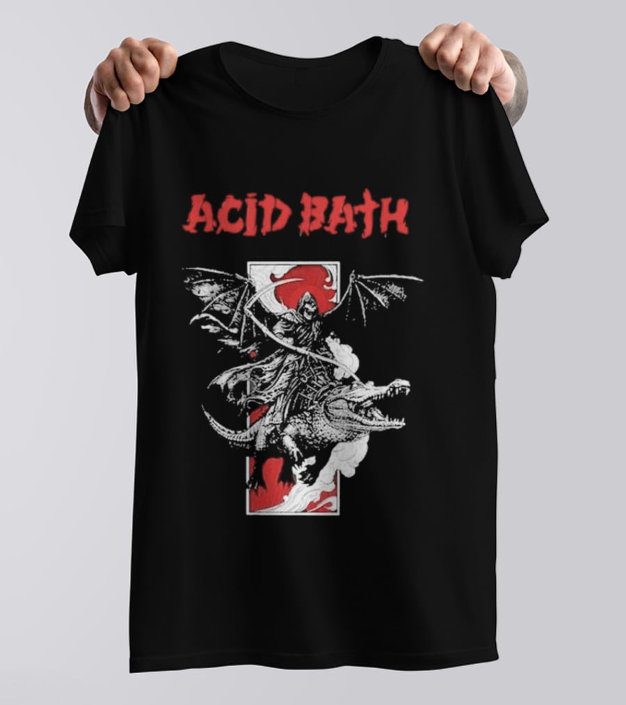 Acid Bath Band Red Alligator Wall T-Shirt