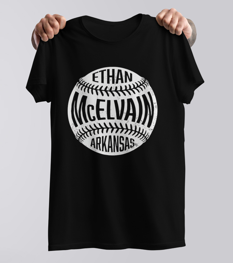 Arkansas Baseball Ethan McElvain T-Shirt