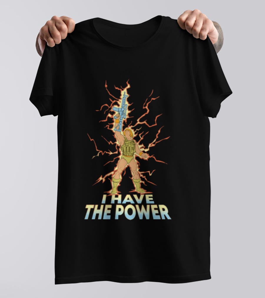 He Man I Have The Power Lightning Action Pose T-Shirt