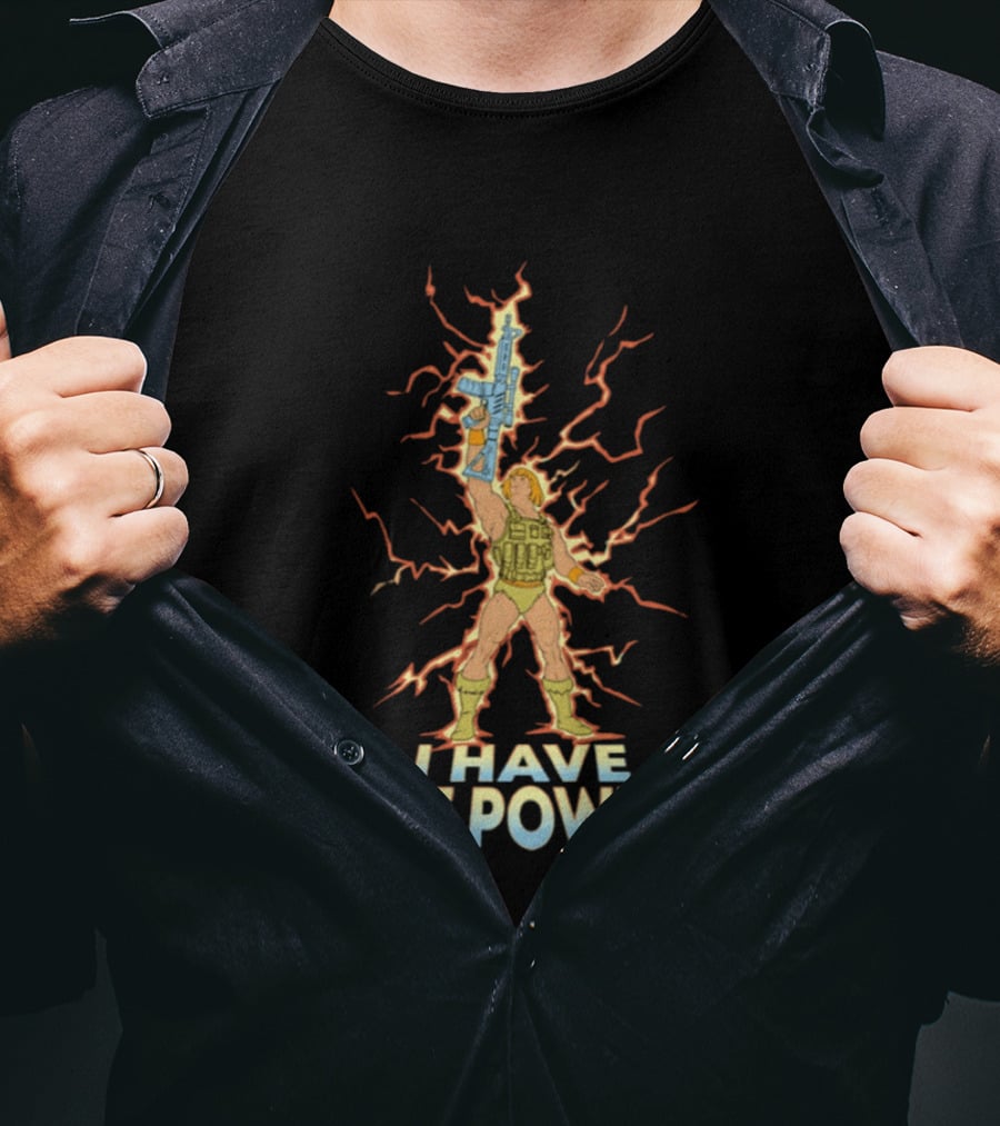 He Man I Have The Power Lightning Action Pose T-Shirt
