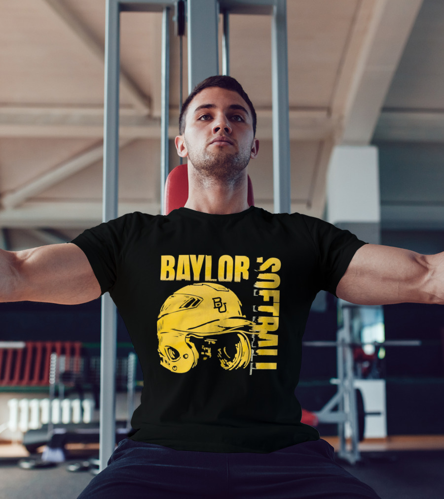 Baylor Softball BU Helmet T-Shirt