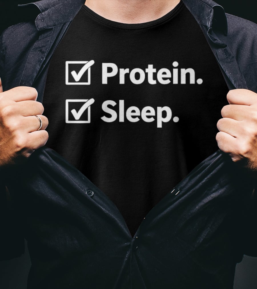 Checkbox Checklist Protein Sleep T-Shirt