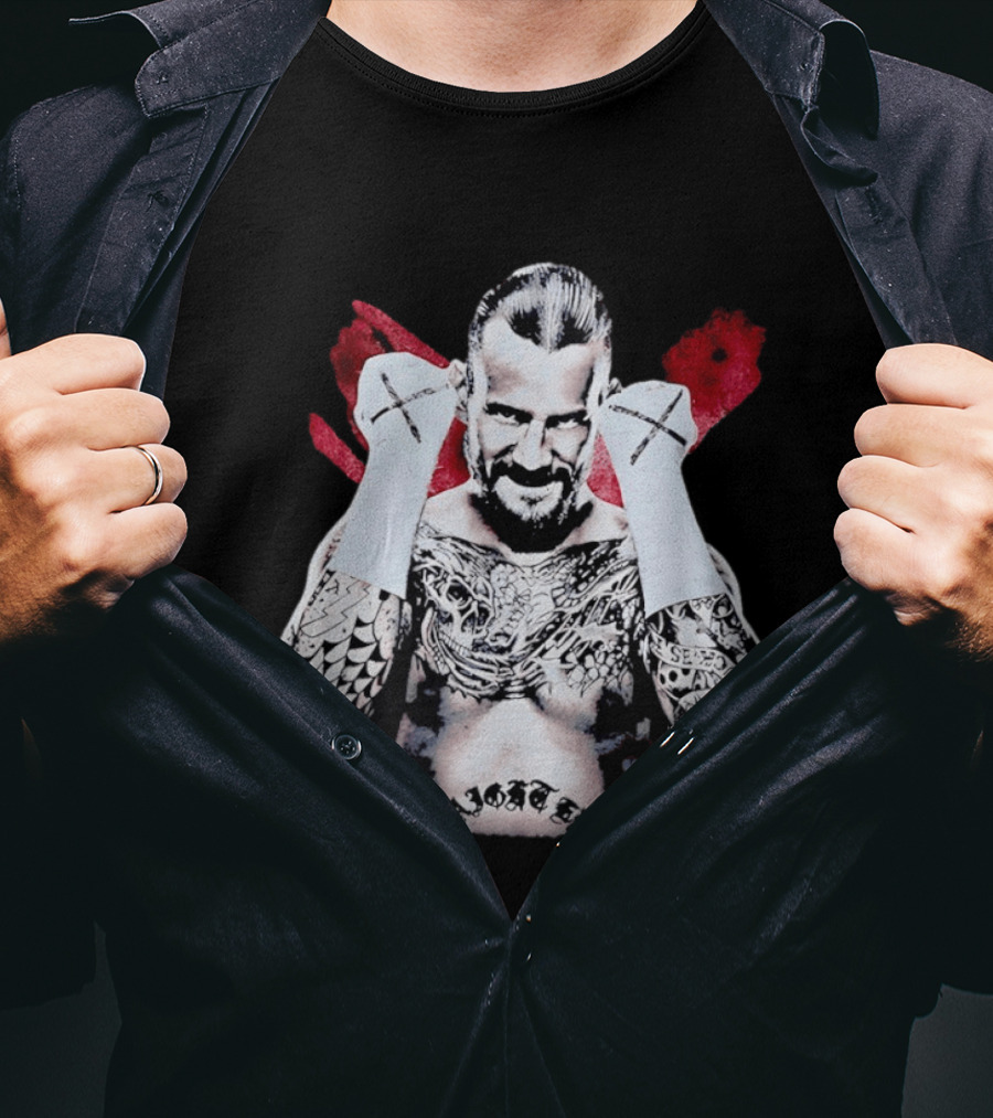 CM Punk Best In The World WWE Wrestling Icon Tattoo T-Shirt