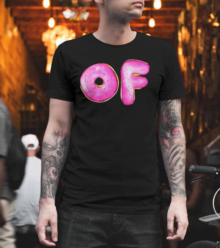 Donut Design OF Pink Sprinkles T-Shirt