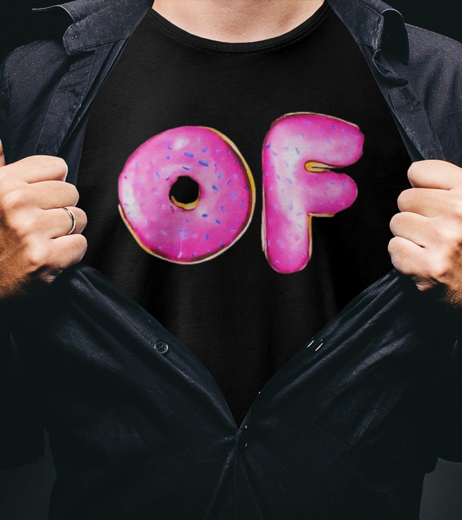 Donut Design OF Pink Sprinkles T-Shirt