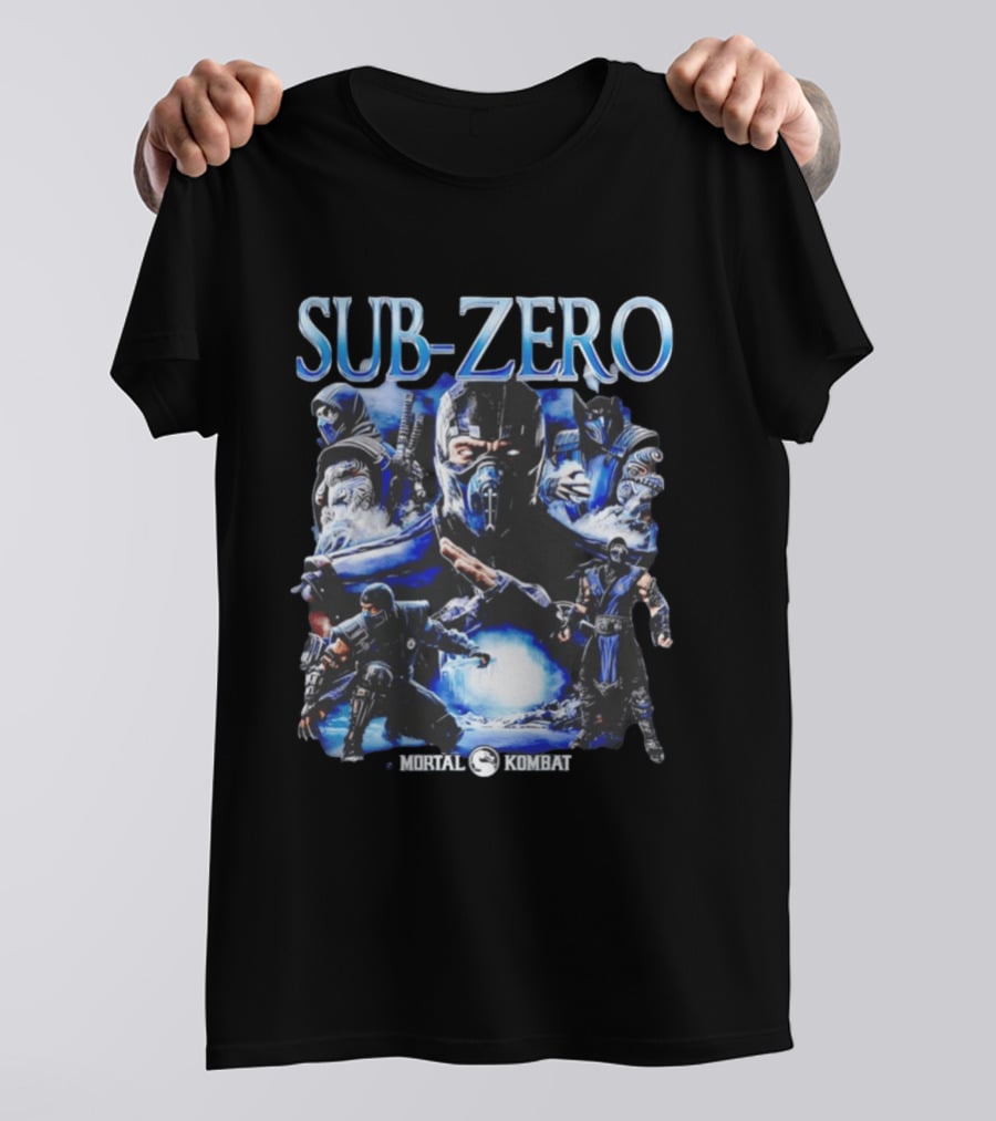 Mortal Kombat Sub Zero Iconic Character Collage T-Shirt