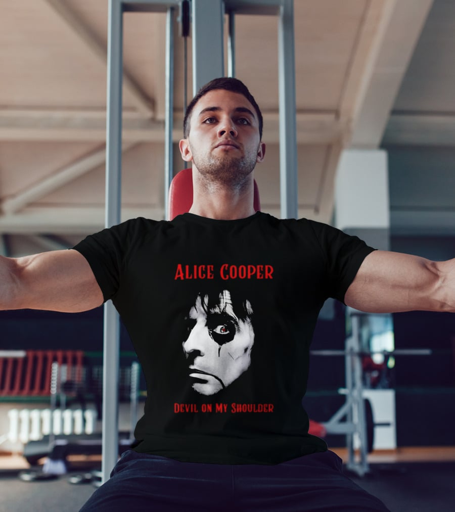 Alice Cooper Devil On My Shoulder Halloween Horror Music T-Shirt