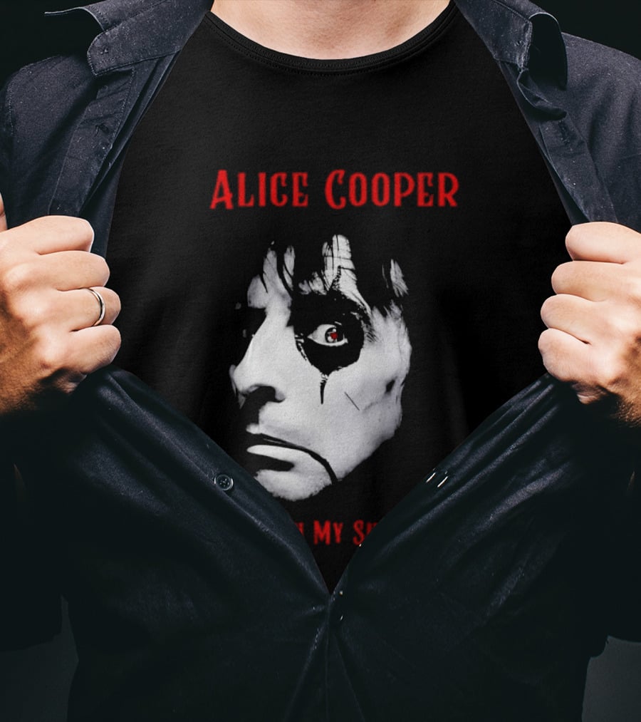 Alice Cooper Devil On My Shoulder Halloween Horror Music T-Shirt