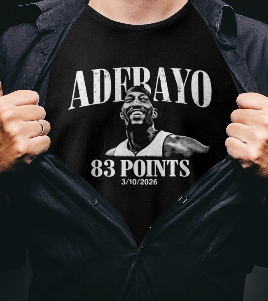 Adebayo 83 Points 3/10/2026 Miami Heat Basketball T-Shirt