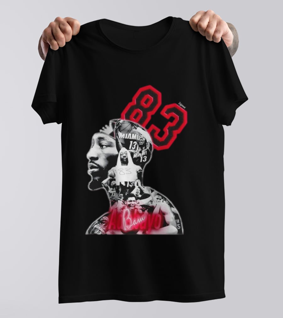 Bam Adebayo 83 Miami Heat 13 NBA Basketball T-Shirt