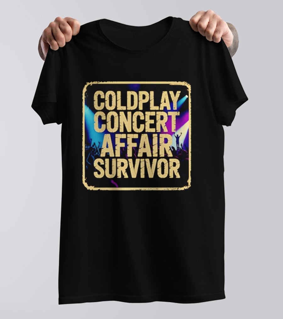 Coldplay Concert Affair Survivor Vibrant Lights Music Festival T-Shirt