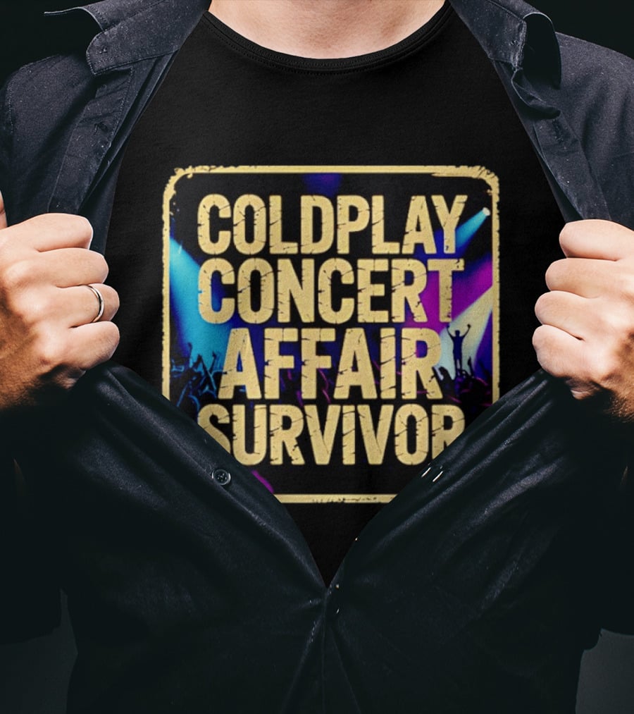 Coldplay Concert Affair Survivor Vibrant Lights Music Festival T-Shirt