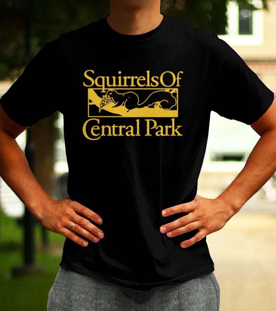 Squirrels Of Central Park Eating Pizza T-Shirt