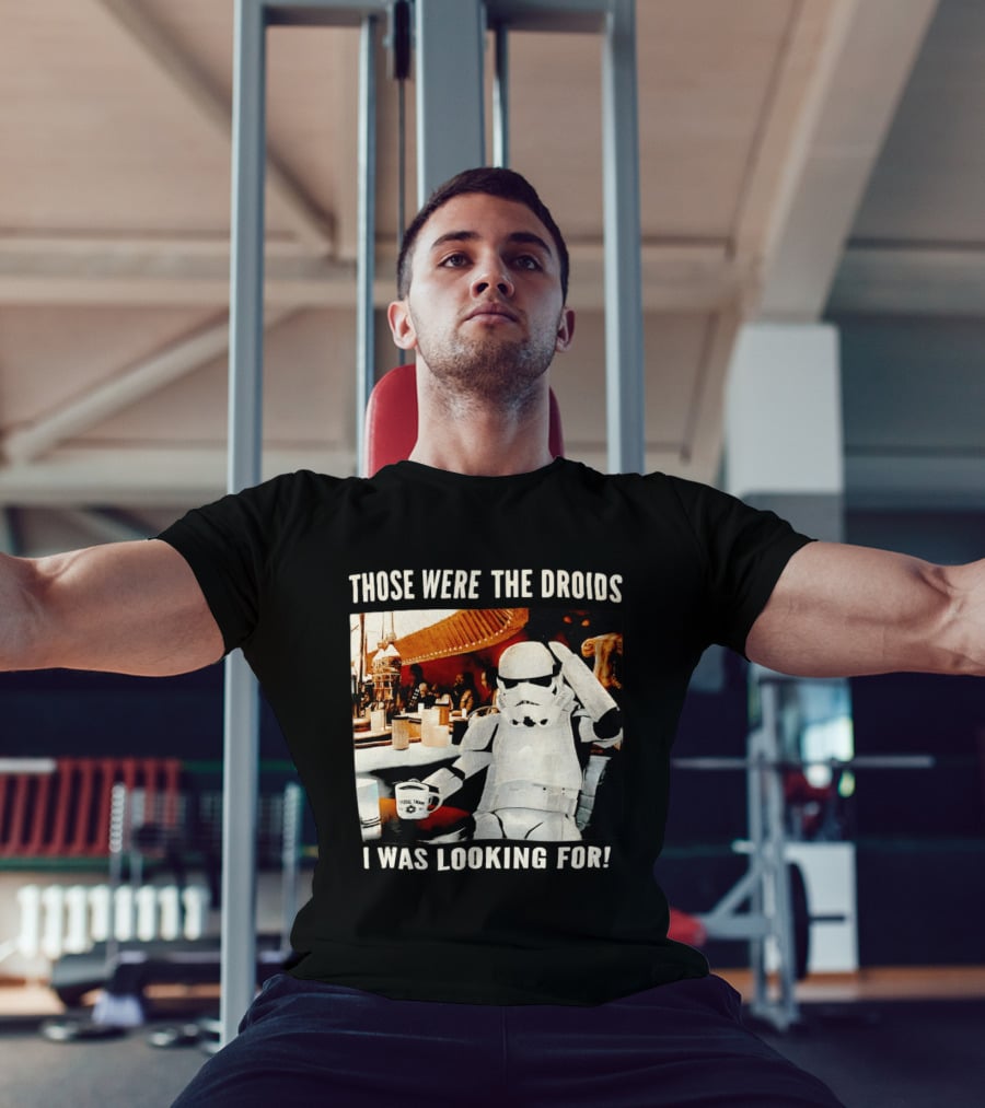 Those Were The Droids I Was Looking For Stormtrooper Star Wars Coffee Cantina T-Shirt