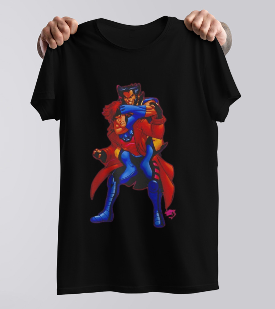 Gambit Remy LeBeau Wolverine Logan X Men Marvel Heroes T-Shirt