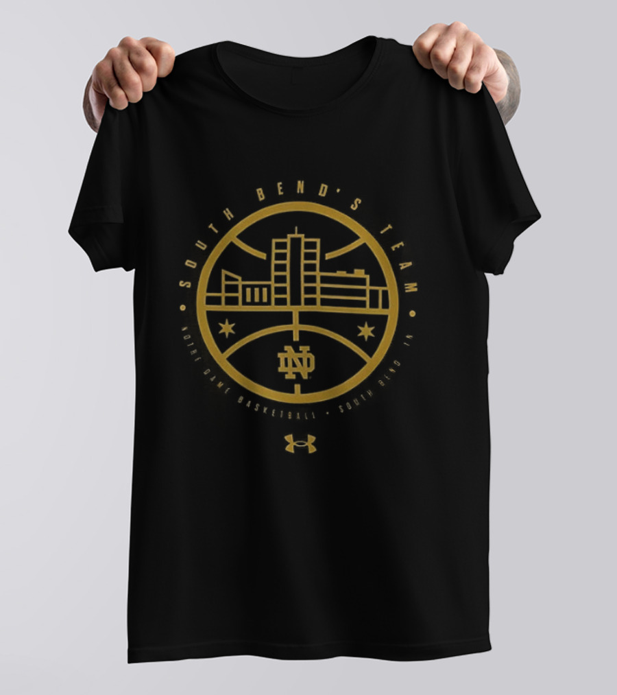 Notre Dame Fighting Irish Under Armour The Bend Basketball Dome ND T-Shirt