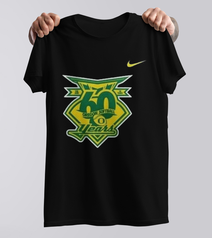 Oregon Ducks 60 Years Softball Anniversary Coach Melyssa Lombardi 2026 T-Shirt