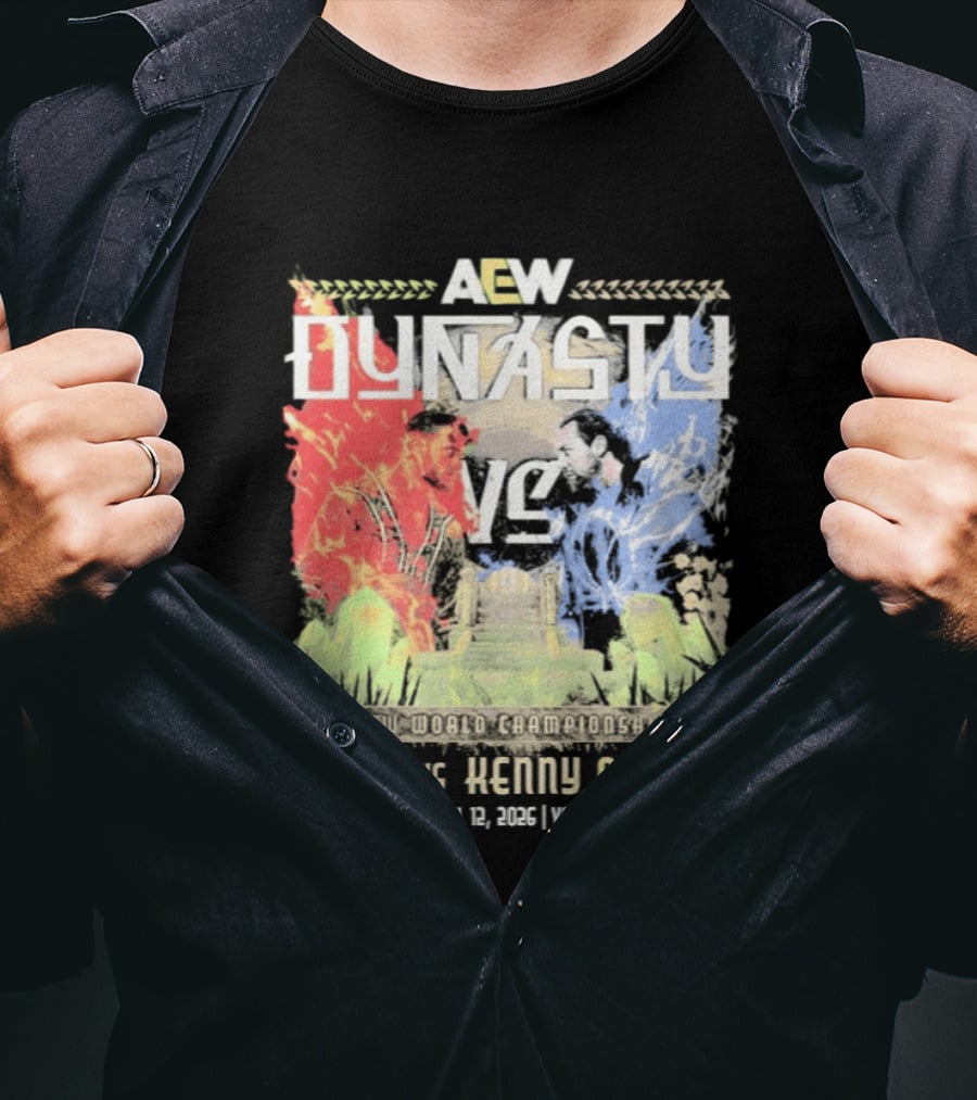 AEW Dynasty 2026 MJF Vs Kenny Omega Vancouver Event T-Shirt