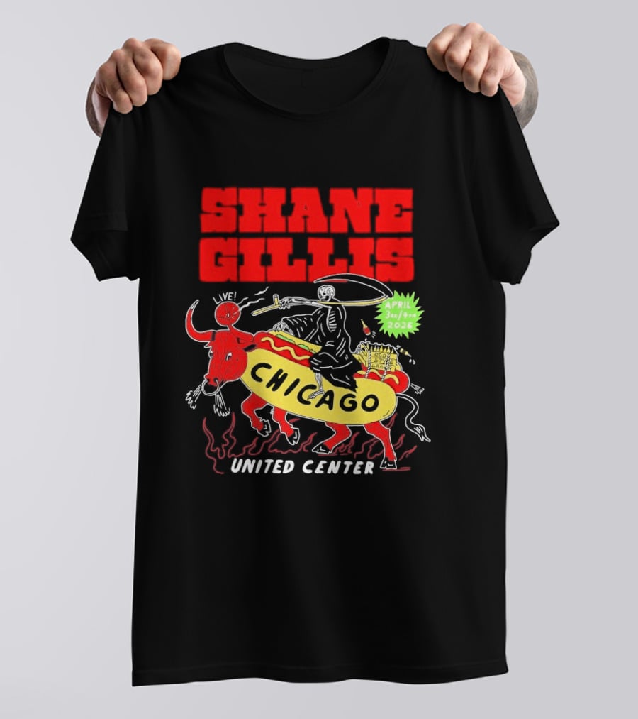 Shane Gillis Chicago April 3 4 2026 United Center T-Shirt