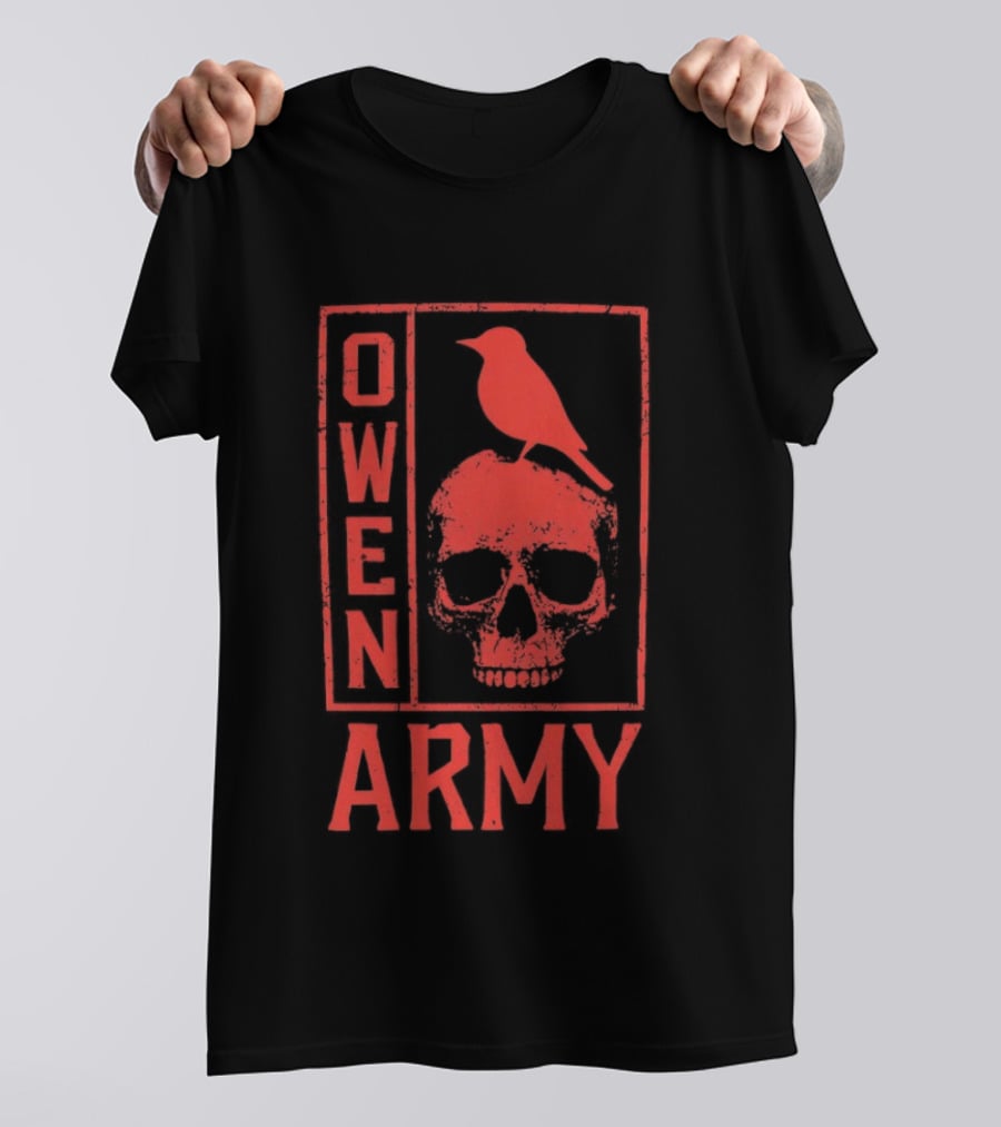 Owen Army Skull With Bird T-Shirt