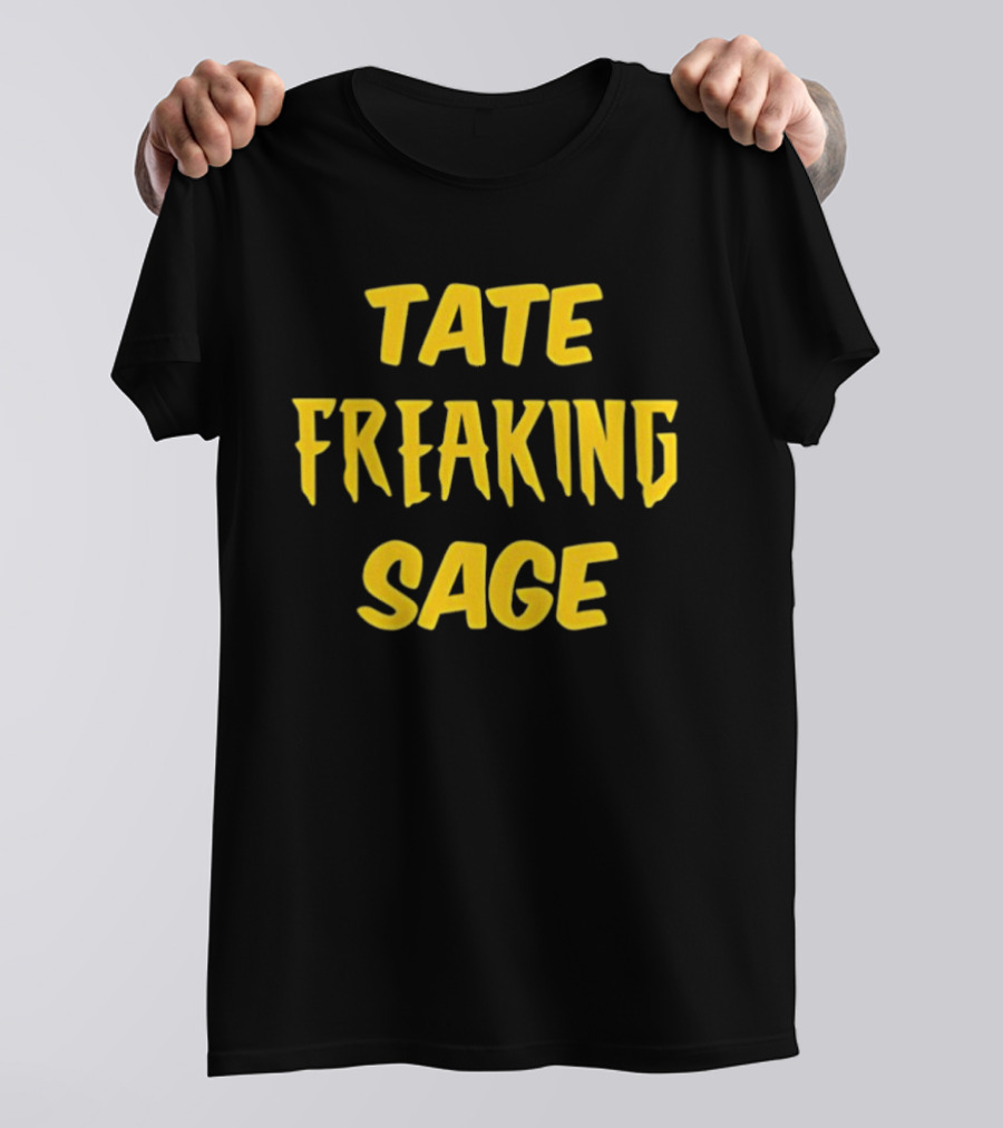 Iowa Hawkeyes NCAA Basketball Elite Eight Tate Freaking Sage T-Shirt