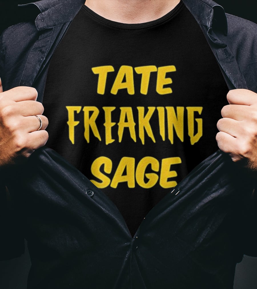 Iowa Hawkeyes NCAA Basketball Elite Eight Tate Freaking Sage T-Shirt