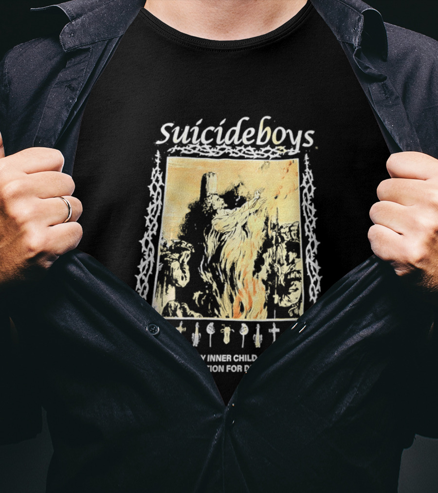 Suicideboys My Inner Child Is Nutrition For Demons Tarot Skeletons T-Shirt
