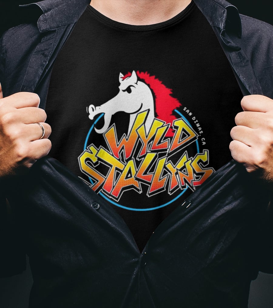 Wyld Stallyns Horse Emblem San Dimas CA T-Shirt