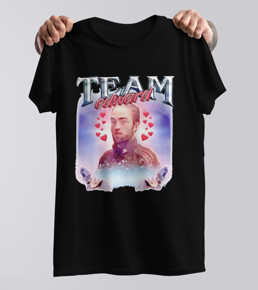 Team Edward Cullen Twilight Saga Heart Vampires T-Shirt
