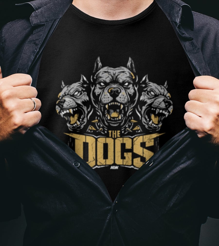 The Dogs Beware Of Dogs Three Headed Canine Warning T-Shirt