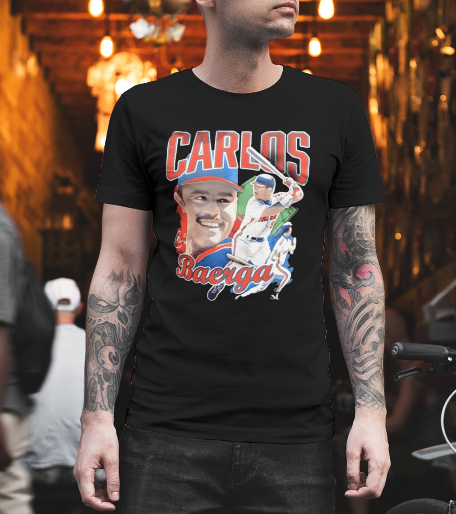 Carlos Baerga Cleveland Indians Baseball Player Print T-Shirt