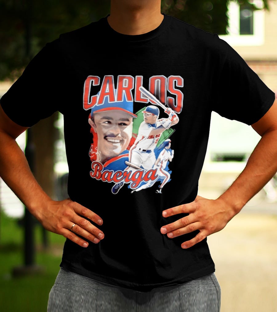 Carlos Baerga Cleveland Indians Baseball Player Print T-Shirt