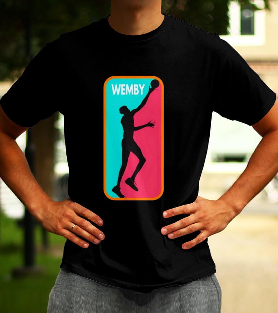 Victor Wembanyama Wemby Silhouette San Antonio Spurs NBA Basketball T-Shirt