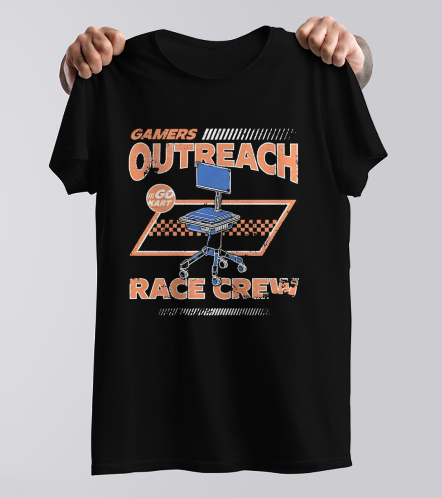 Gamers Outreach Go Kart Race Crew Chair Team T-Shirt