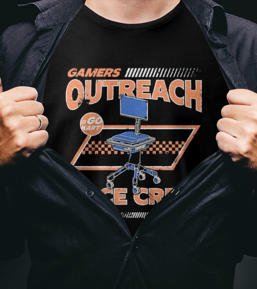 Gamers Outreach Go Kart Race Crew Chair Team T-Shirt