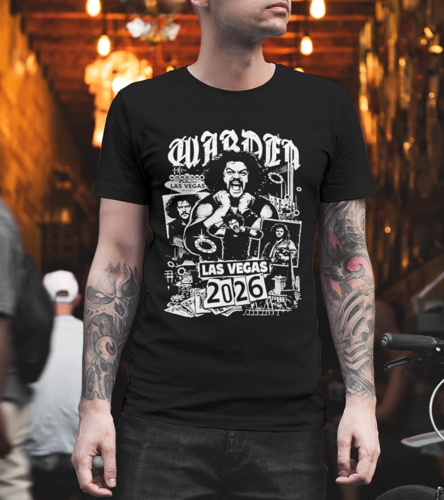 Wardenmania 2026 Las Vegas Event Style With Icons And Portraits T-Shirt