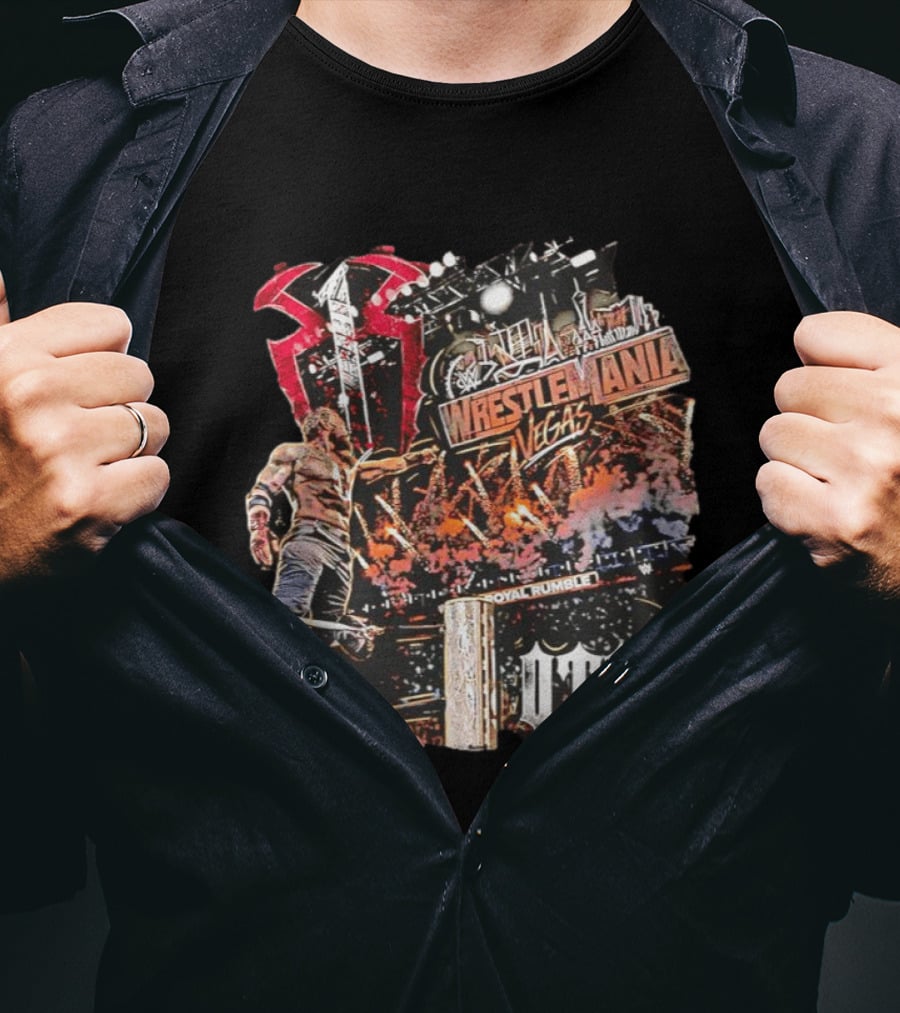 Roman Reigns WWE WrestleMania Vegas Royal Rumble UCE T-Shirt
