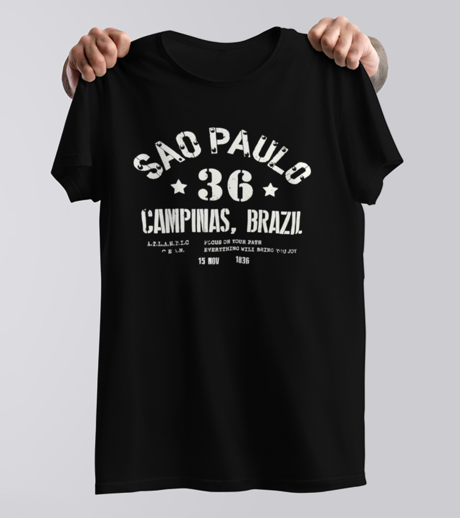 Sao Paulo 36 Campinas Brazil Authentic Local Style Retro Sportswear T-Shirt