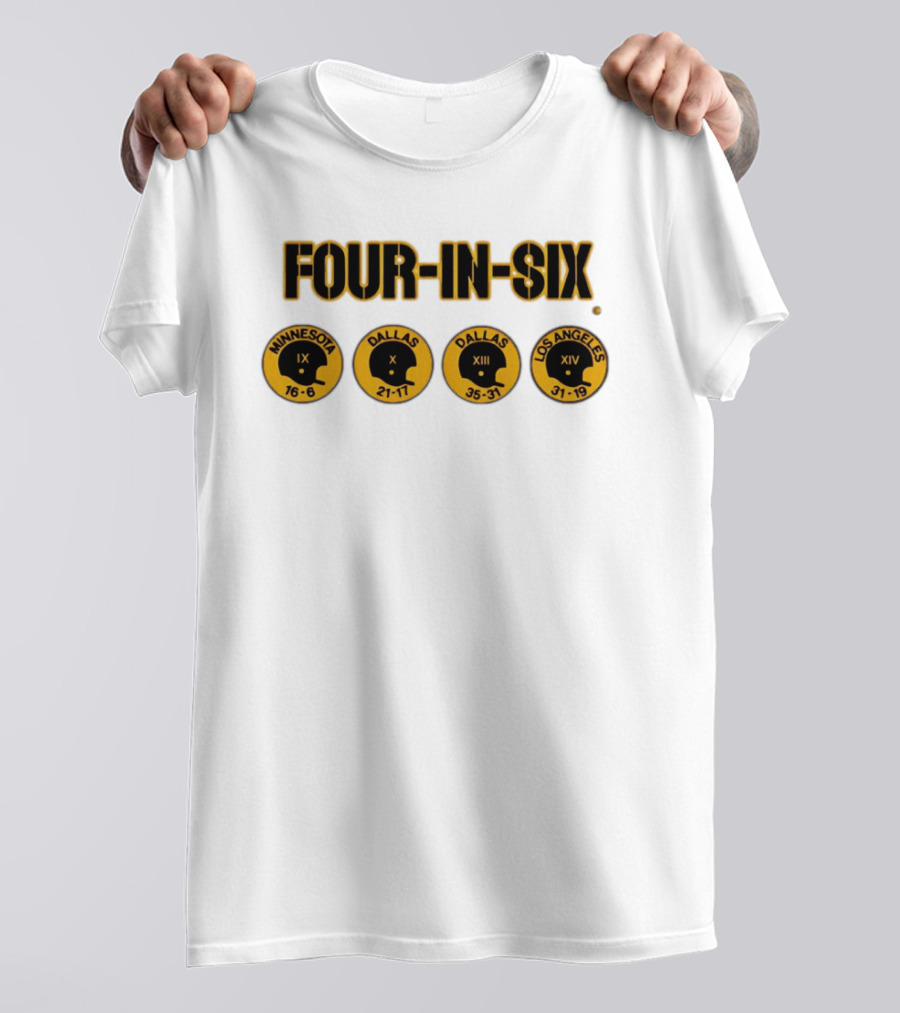 Four In Six Minnesota Dallas X XIII Los Angeles XIV IX 16 6 21 17 35 31 31 19 T-Shirt