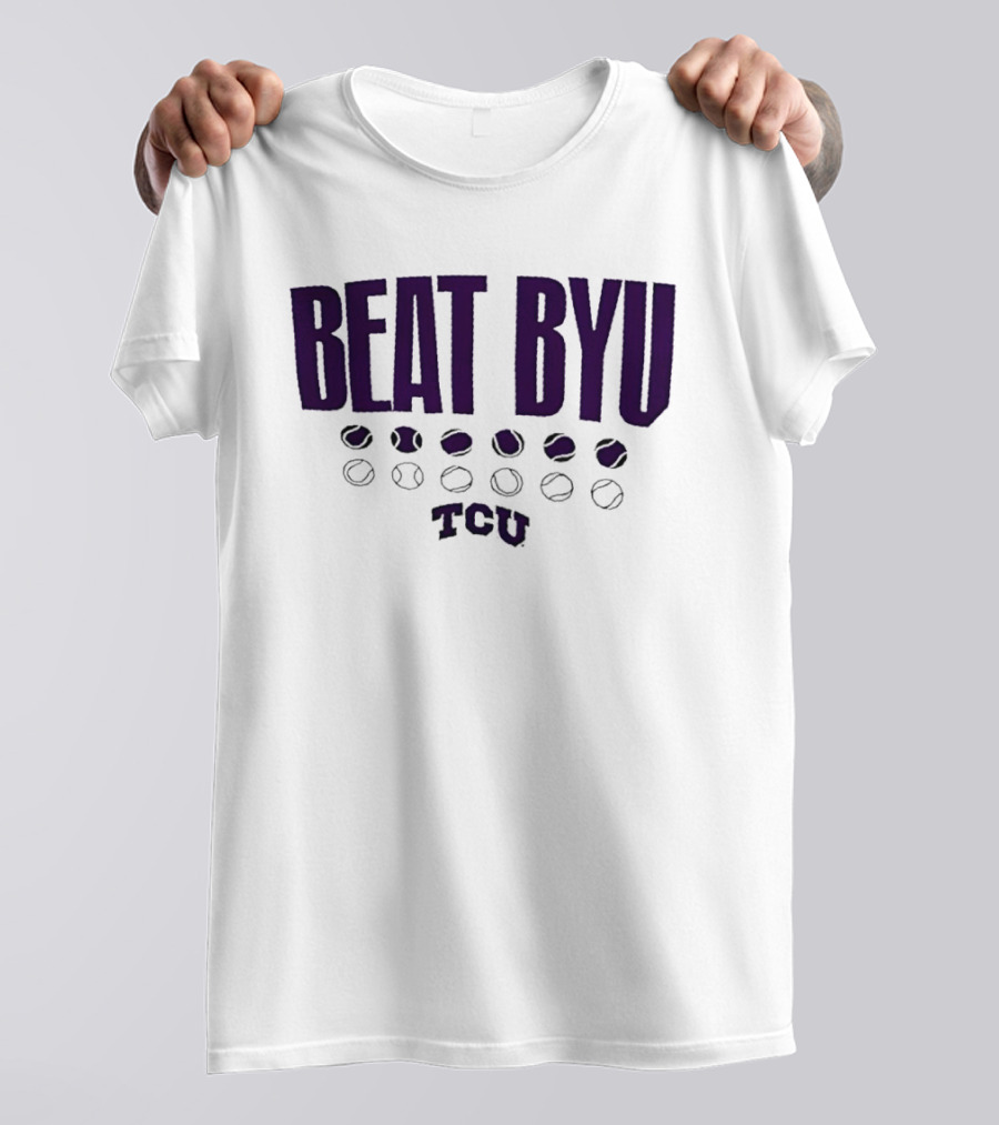 TCU Beat BYU Baseball Football Rivalry T-Shirt
