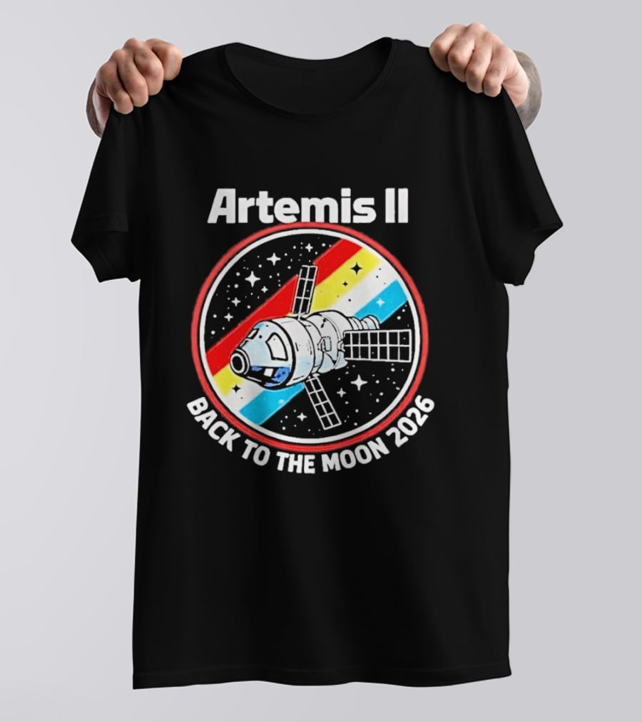 Artemis II NASA Mission Back To The Moon 2026 Spacecraft Patch T-Shirt