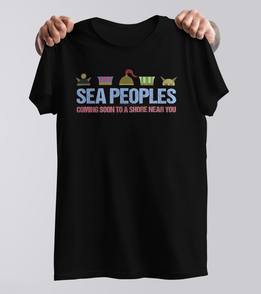 Sea Peoples Coming Soon To A Shore Near You Iconic Helmet T-Shirt